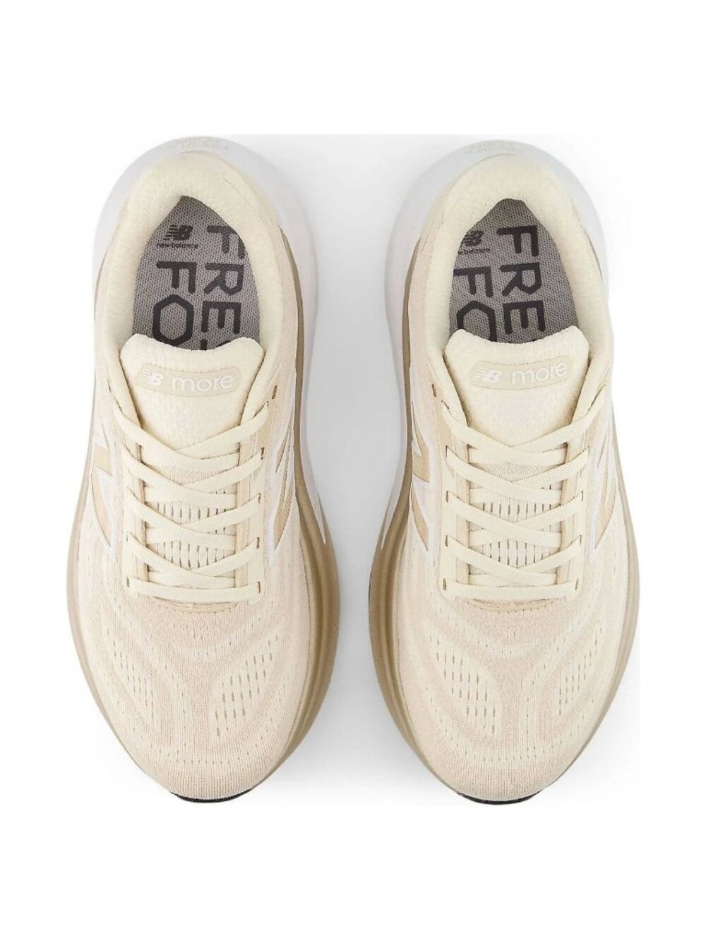 NEW BALANCE Fresh Foam X More v6 Color- Permafrost / Bisque / NB 103 White NWT - Picture 4 of 7